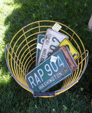 Vintage License Plates